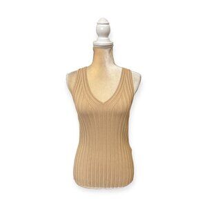 Samsøe Samsøe Jette Tank Top Size S Small Brown Ribbed